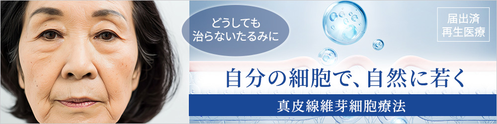 美しさを取り戻す肌の最先端美容治療「再生医療」真皮線維芽細胞療法